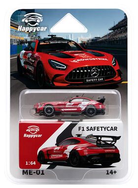 HAPPYCAR/HC1:64奔驰AMG GTBlackSeries F1 安全车仿真合金车模型