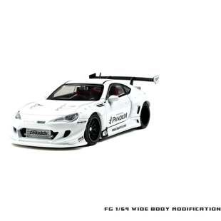 新品FG1：64斯巴鲁BRZ合金汽车模型玩具摆件双开门带亚克力收藏盒