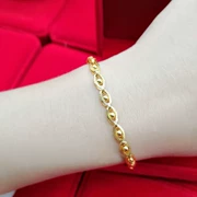 Hồng Kông vòng tay vàng 18K chính hãng nữ thần mắt 999 toàn vàng không phai quà tặng ngày Valentine - Vòng đeo tay Clasp