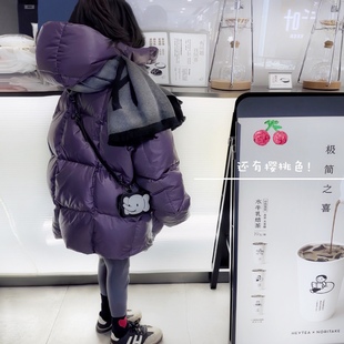 新款女童羽绒服加厚加绒冬季2024短款儿童羽绒服中大童洋气男外套