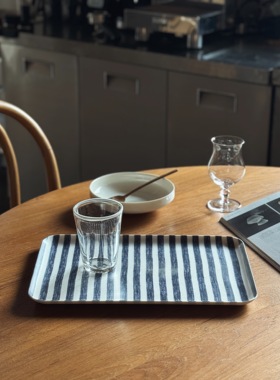 【推荐！】收集时光 Camus say亚麻纹理树脂托盘 早餐盘 包邮