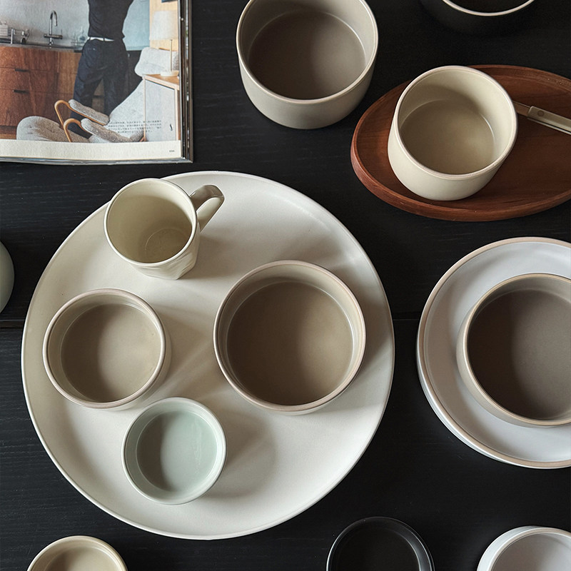 收集时光 雾面安多系列 陶瓷直身小碗面碗 酱料碟 小菜盘 早餐盘,餐饮具,盘,淘宝优惠券,粉丝福利购,淘宝优惠卷