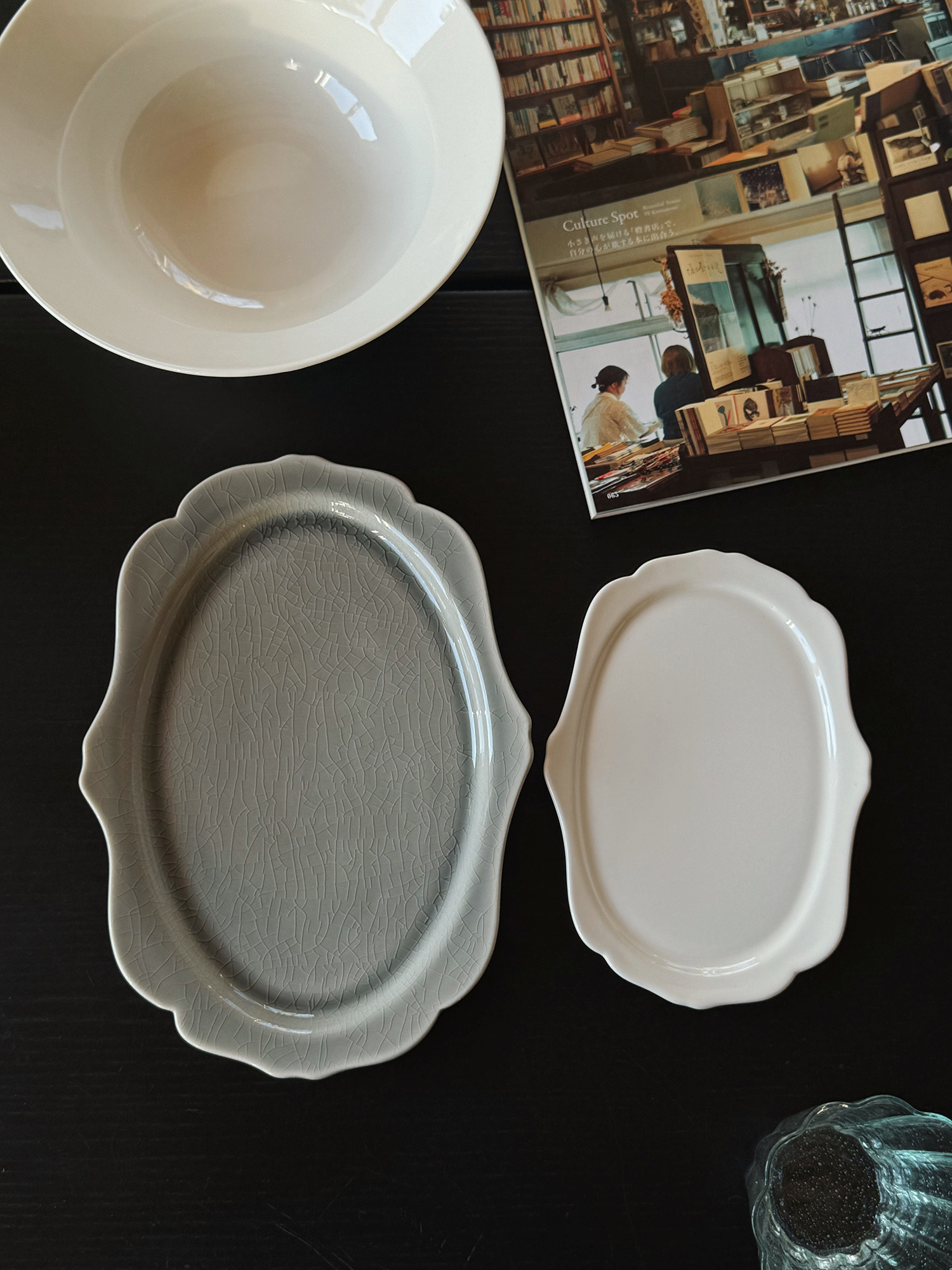 camussay云边椭圆盘经典灰白