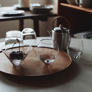 包邮 收集时光 水杯酒杯果汁杯 say雾底手作系列玻璃杯 Camus