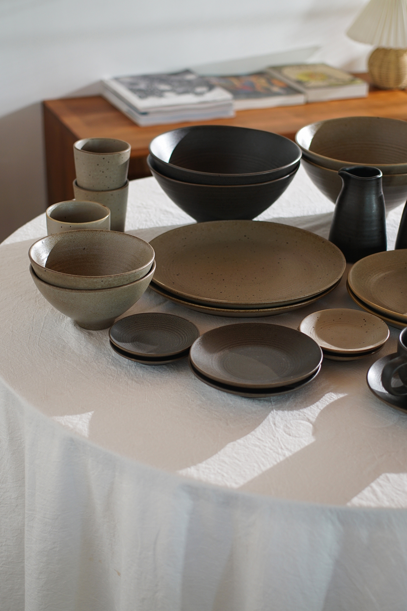 深浅木色手作细圈纹系列