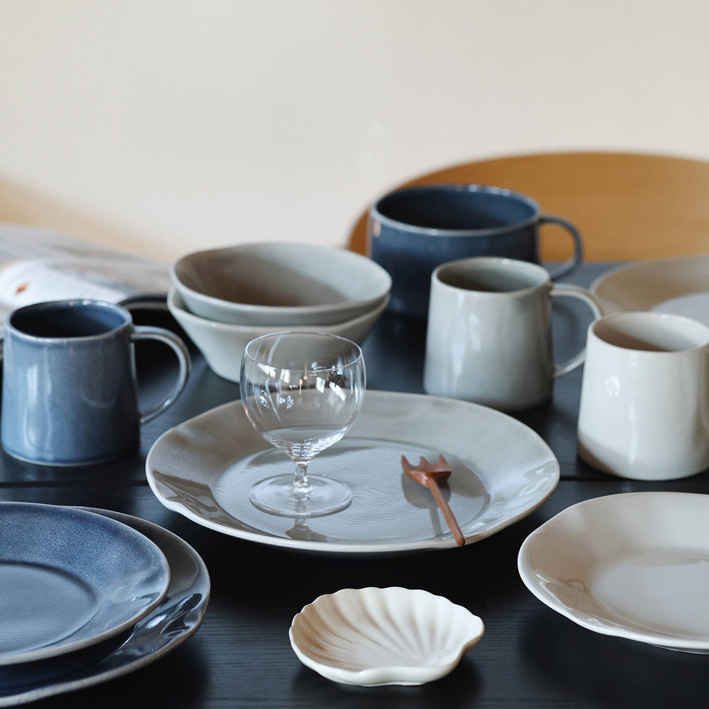 收集时光 不规则美学 窑变灰蓝白不规则系列 马克杯 平盘汤杯饭碗,餐饮具,盘,淘宝优惠券,粉丝福利购,淘宝优惠卷