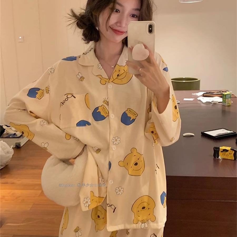 卡通可爱维尼小熊可爱睡衣