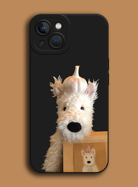 趣味可爱狗狗13手机壳16适用苹果14荣耀70/80/90小米oppo一加vivox90华为p60/p40/nova7/8/9/10/11萌宠mate50