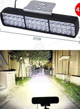 电动车灯led强光车灯电瓶车灯强光超亮前置大灯免接线12V-80V通用