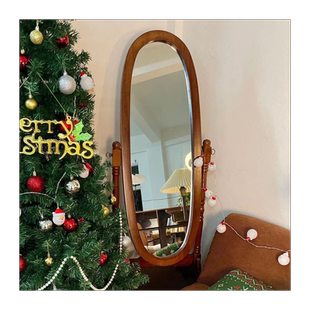 高颜值拍照落地穿衣镜ins博主同款全身镜客厅专用网红实木试衣镜