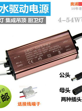 LED灯防水驱动电源 集成吊顶平板灯 吸顶灯镇流变压器8W12W18W24W