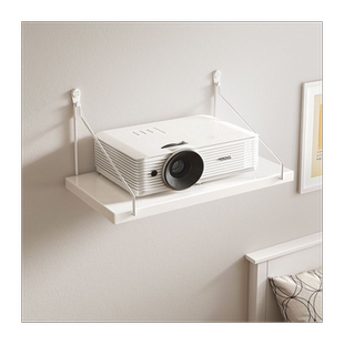 家用投影仪支架免打孔床头壁挂置物架客厅墙收纳架悬挂架托盘吊架