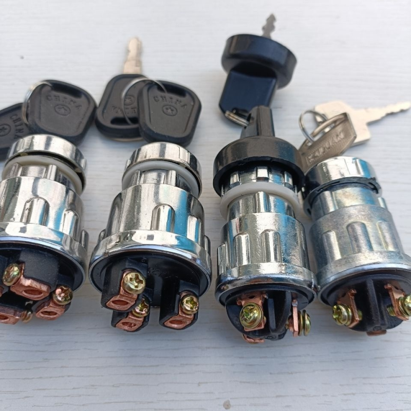拖拉机叉车工程车农用三轮车点火开关,JK423/404启动钥匙点火锁