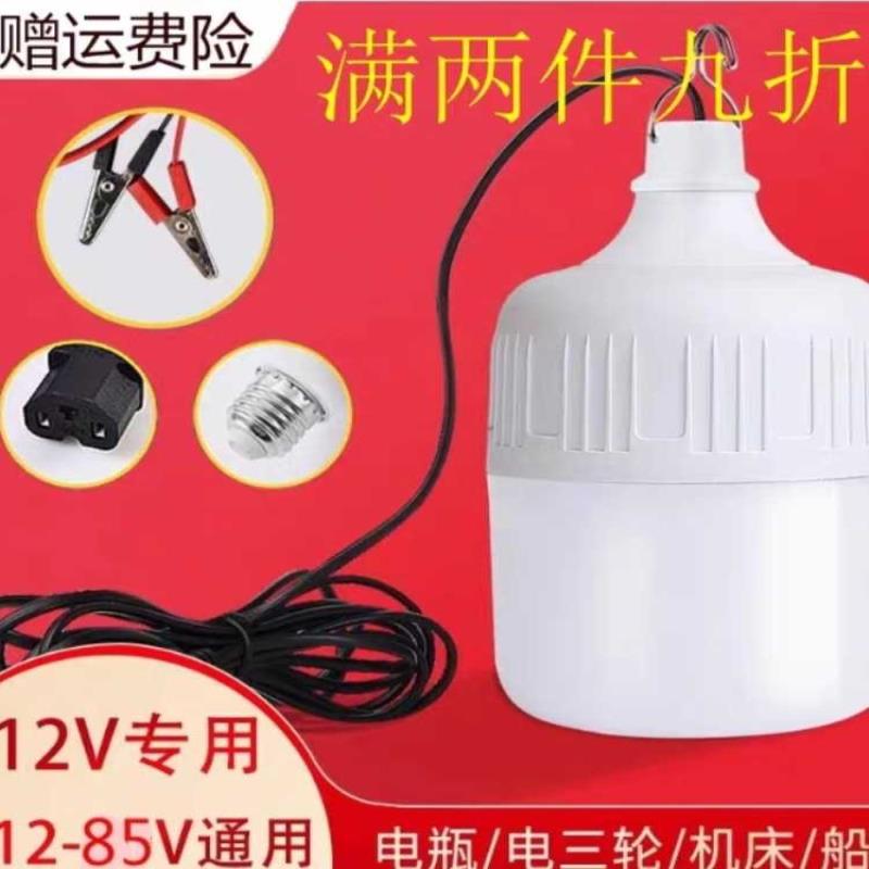 电动车led灯电瓶灯摆摊灯夜市灯12v24v36v48v60v90v低压直流灯泡