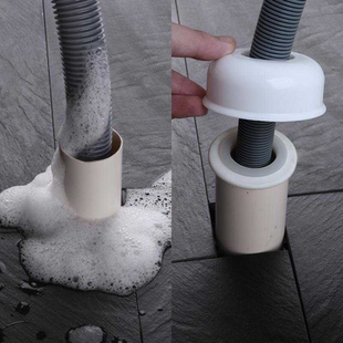 下水管防臭密封圈厨房洗衣机排水管防臭盖下水道硅胶防臭塞