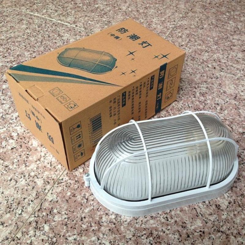 led防潮灯厨房卫生间浴室户外抽油烟机防水玻璃工业风椭圆形壁灯