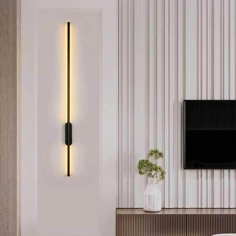 北欧现代轻奢风长条led灯格栅灯电视背景墙壁灯极简客厅卧室床头,家装灯饰光源,壁灯,淘宝优惠券,粉丝福利购,淘宝优惠卷