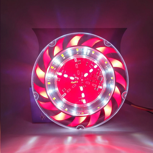 24V货车led高亮防水转向倒车灯12V七彩刹车爆闪防雾灯警示防追尾