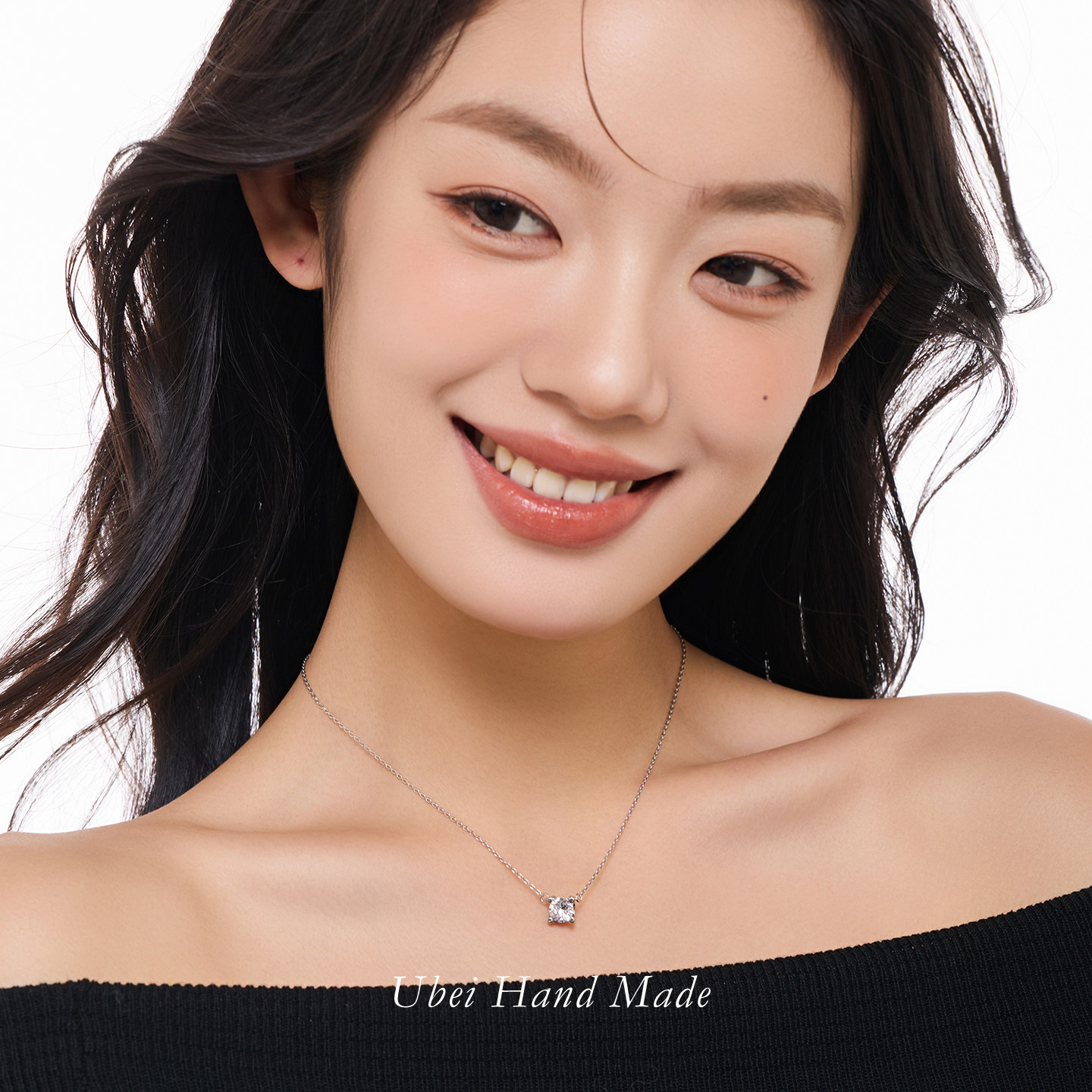 简约单钻锁骨链女小众设计高级感图片