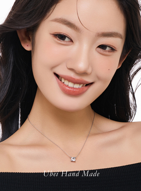 简约单钻锁骨链女小众设计高级感