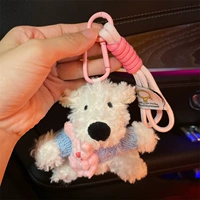 Kuris Blue Holding Rabbit West Highland Keychain
