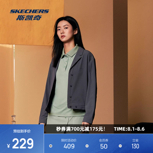 POLO衫 斯凯奇2025年夏季 针织短袖 新品 吸湿速干户外休闲运动 女款