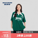 宽松版 斯凯奇2025年夏季 男女同款 针织短袖 型提花布撞色 POLO衫