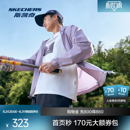 斯凯奇2026年秋夏新款中性宽大版型防晒衣男休闲上衣百搭P226M118