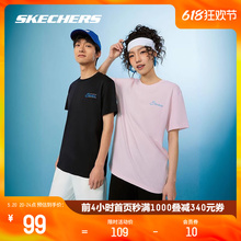 男女情侣T恤吸湿速干休闲运动短袖 Skechers斯凯奇2024新款 衫