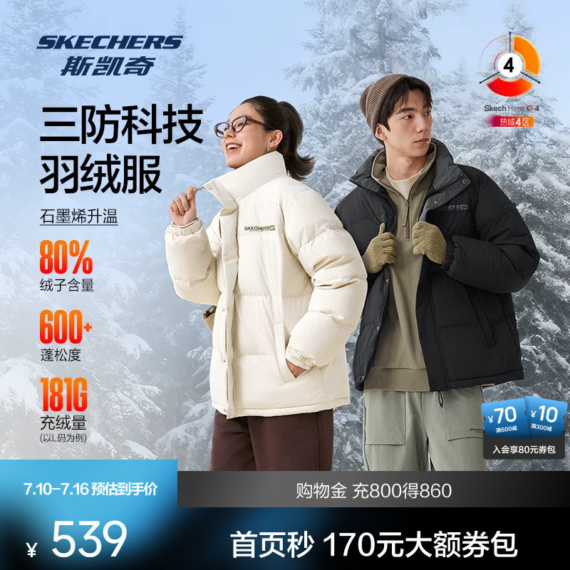 斯凯奇运动立领羽绒服 129.8元 - 86线报