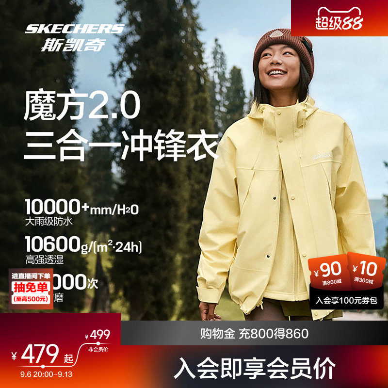 斯凯奇户外冲锋衣魔方系列图片