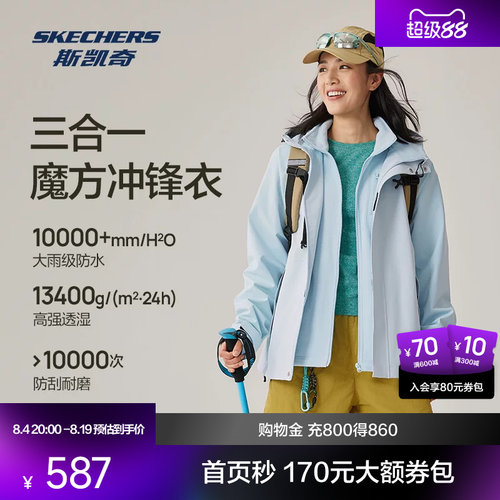 斯凯奇魔方冲锋衣春季