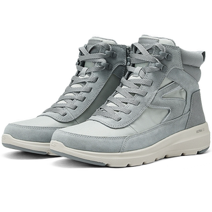 斯凯奇款女短靴时尚复古雪地靴中帮舒适保暖靴减震潮流百搭