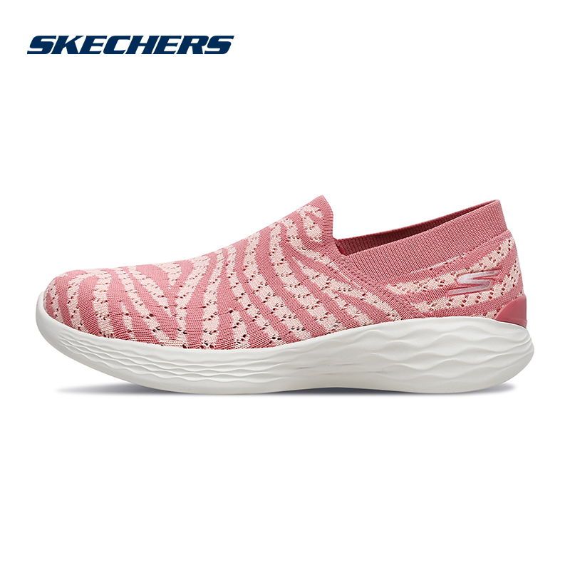 Skechers斯凯奇女鞋新款轻质一脚套 夏季网布镂空透气休闲鞋14972