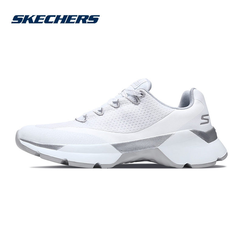 Skechers斯凯奇女鞋新款厚底复古鞋 透气网布时尚运动鞋 15490
