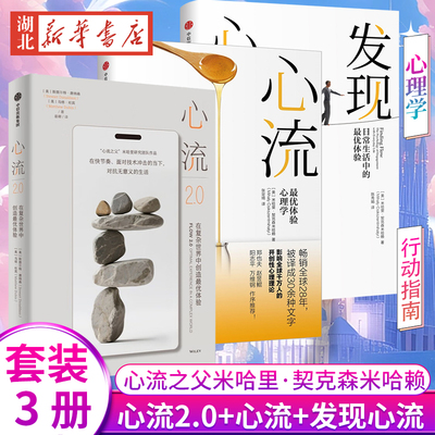【全3册】心流+心流2.0+发现心流 心流之父米哈里直接合作者作品 重建心灵秩序 在数字时代活出心流人生 对抗无意义的生活 正版