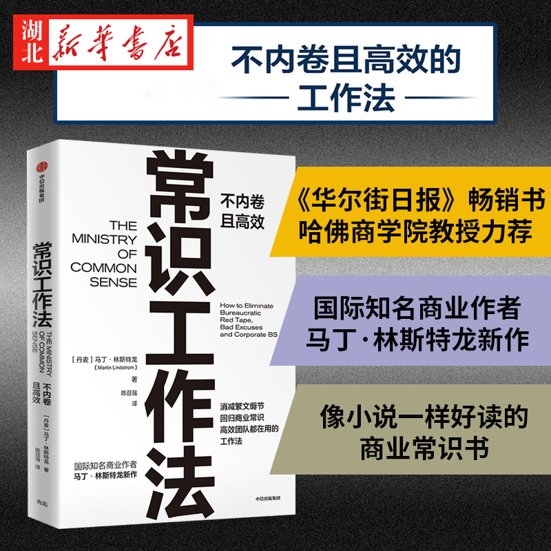 常识工作法马丁林斯特龙著商业财富高效不内卷的工作法消减繁文缛节回归商业常识高效团队都在用中信出版湖北新华正版包邮