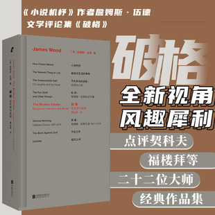 破格 小说机杼作者詹姆斯·伍德首部文学评论集 全新视角风趣犀利点评契科夫福楼拜等22位西方经典小说大师 外国文学小说 正版