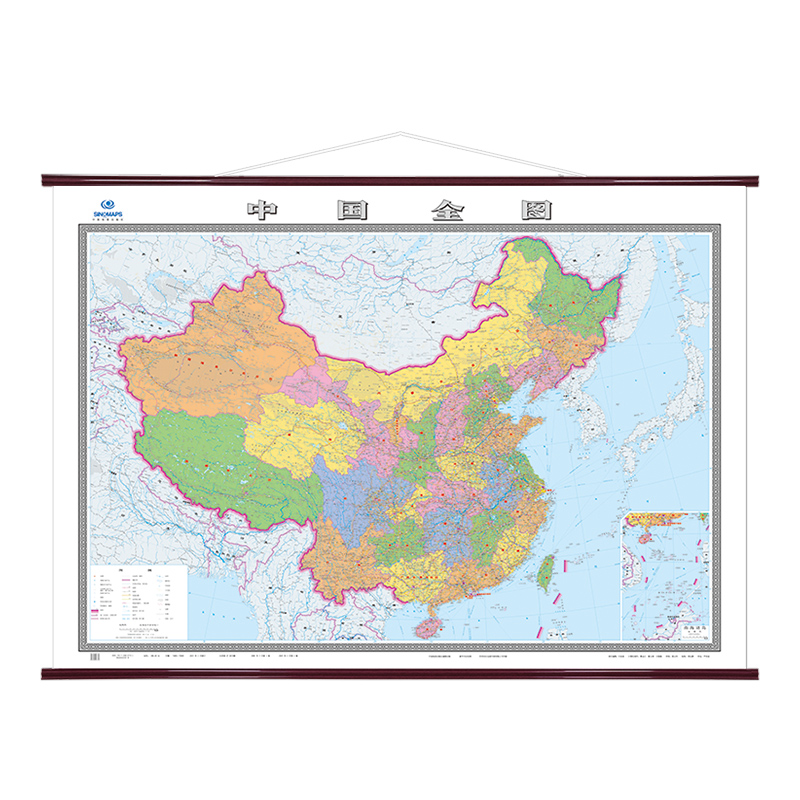 中国全图（四全膜图）（2024版）