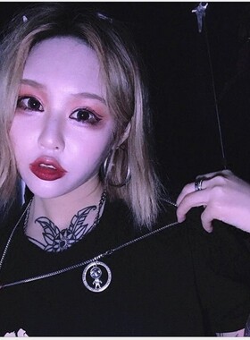 欧美外星人蹦迪原宿项链男女同款