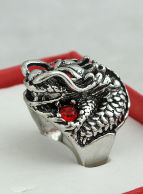 复古单身风男士做旧戒指