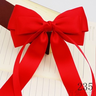 大红色蝴蝶结发夹学校节假日开学毕业活动演出用头花头饰发饰发圈