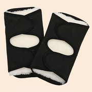 Velcro pure wool knee pads men and women old men and women cold warm fur one increase thickening old cold legs cycling knee pads