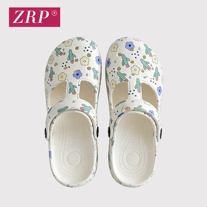 玛丽珍洞洞鞋女夏凉鞋防滑沙滩鞋软底果冻鞋韩版包头轻便外穿拖鞋