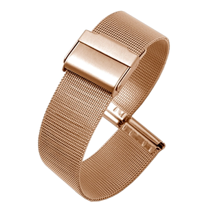 米兰网带钢带 适配bering白令手表带男 薄款女真皮表带 18 20mm