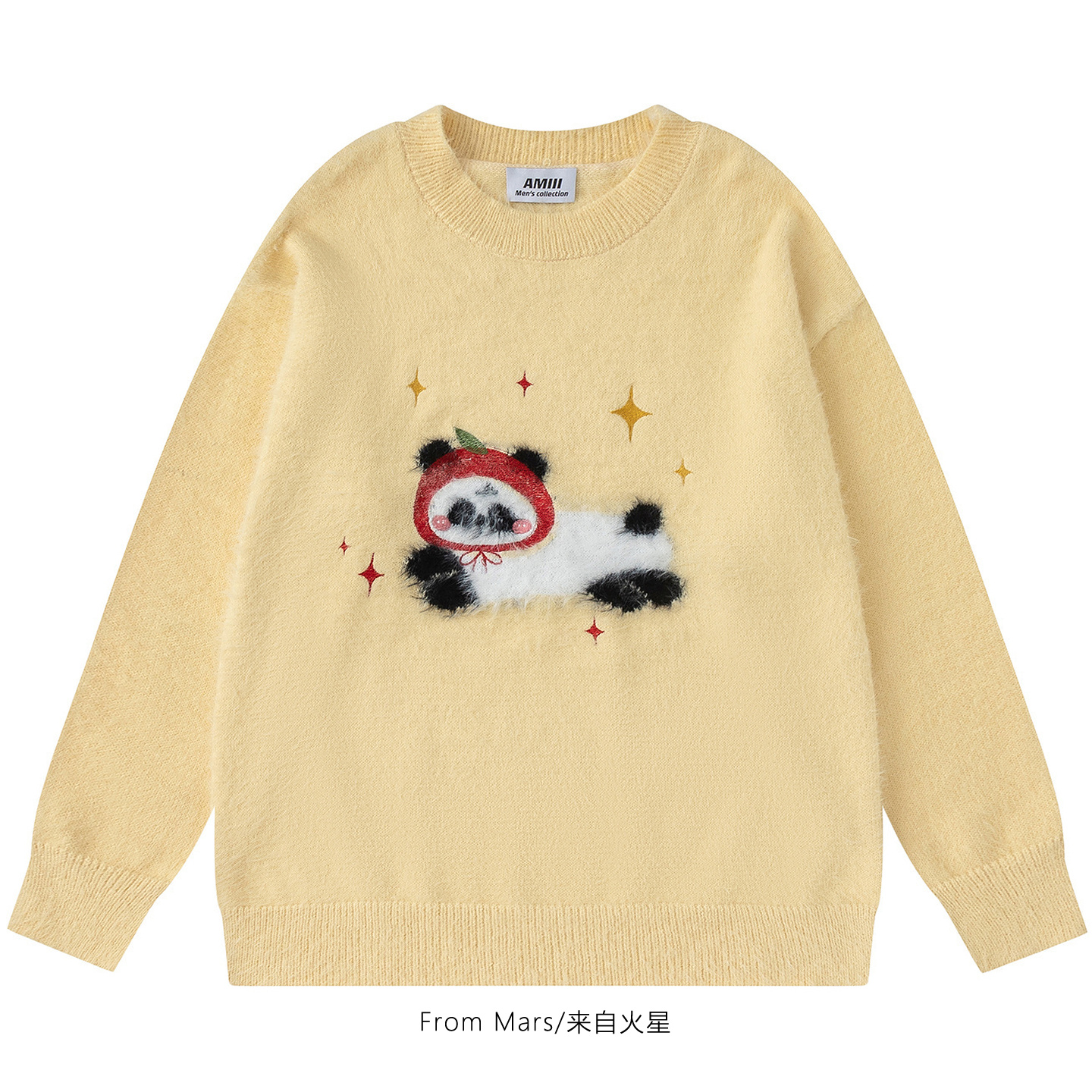 趴着睡觉提花宽松针织衫毛衣