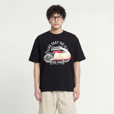 SpeedPower机车标语半袖T恤