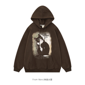 Mars casual Tilt From head kitten hooded hoodie