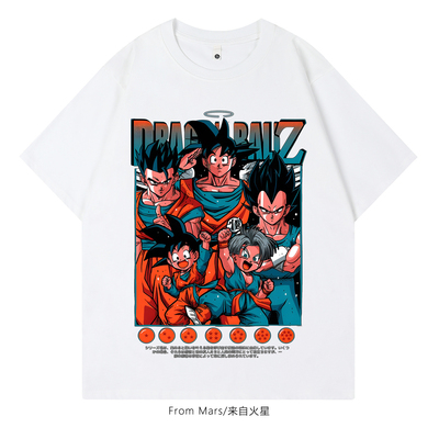 带来自由卡通印花水洗短袖T恤