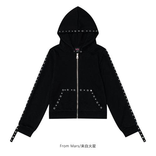 与时舒卷连帽卫衣女百搭外套